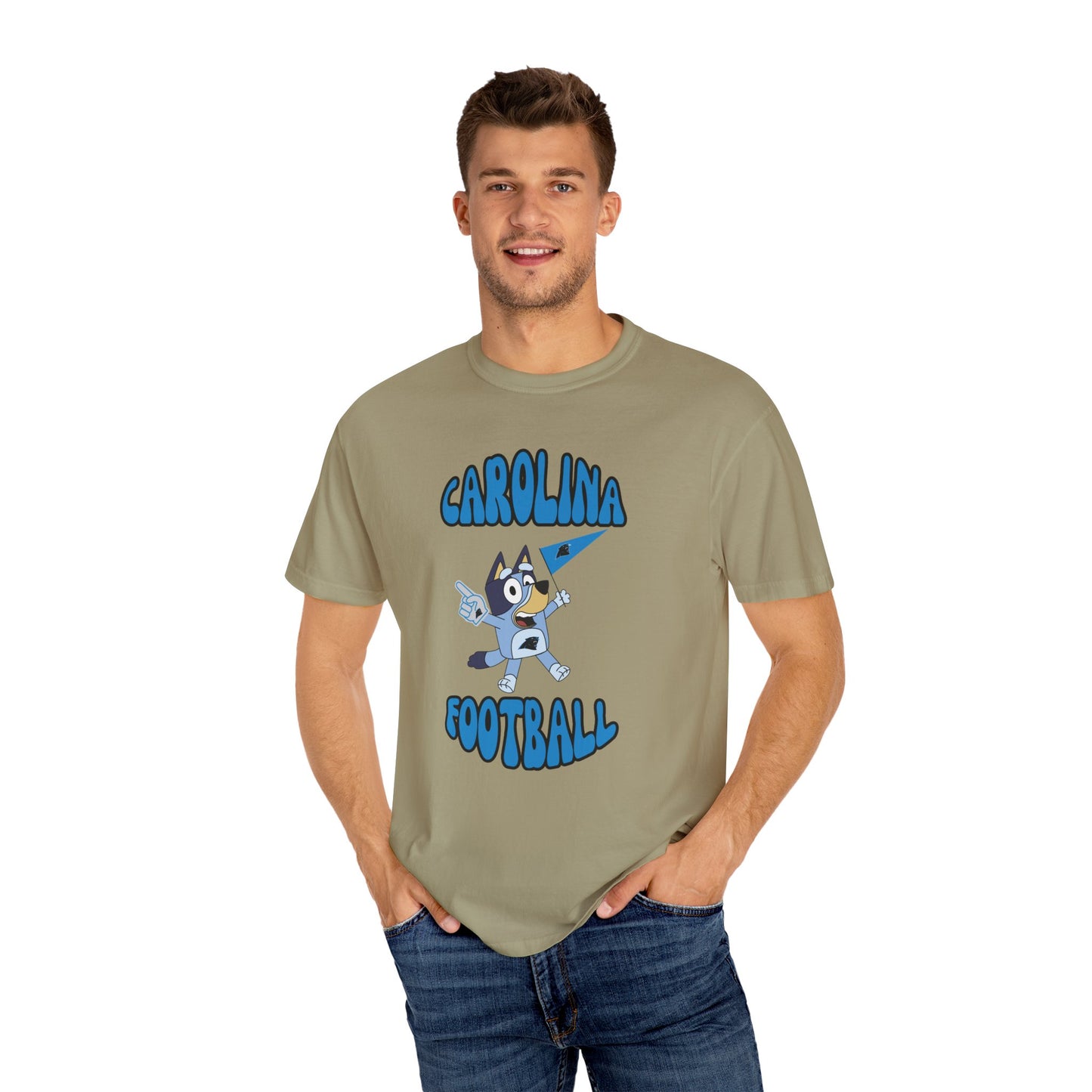 Unisex Bluey Design Carolina Panthers -Inspired T-Shirt