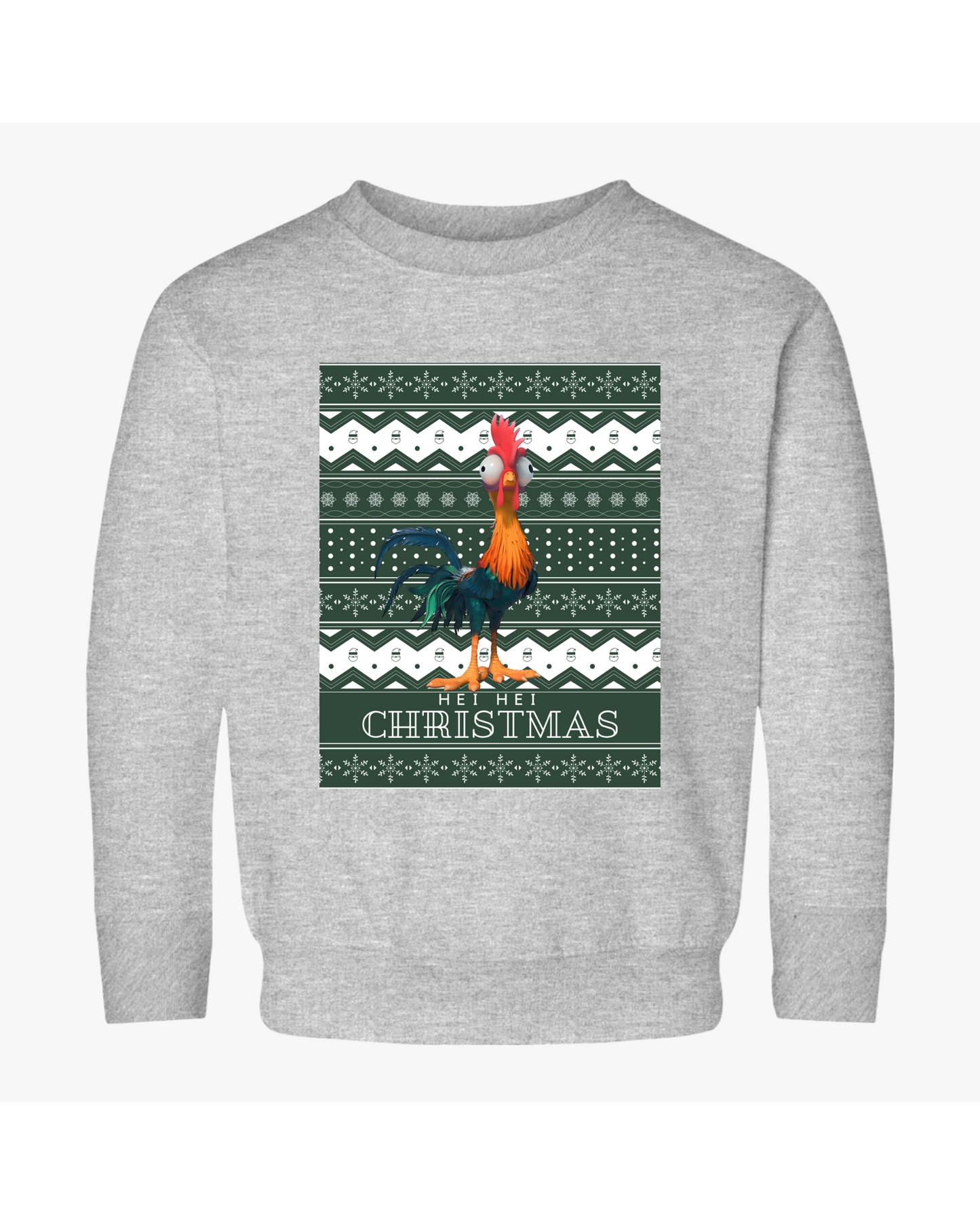 Toddler Chicken Hei Hei Ugly Christmas Sweater, Moana Sweatshirt, Hei Hei Christmas Ugly Christmas Sweater