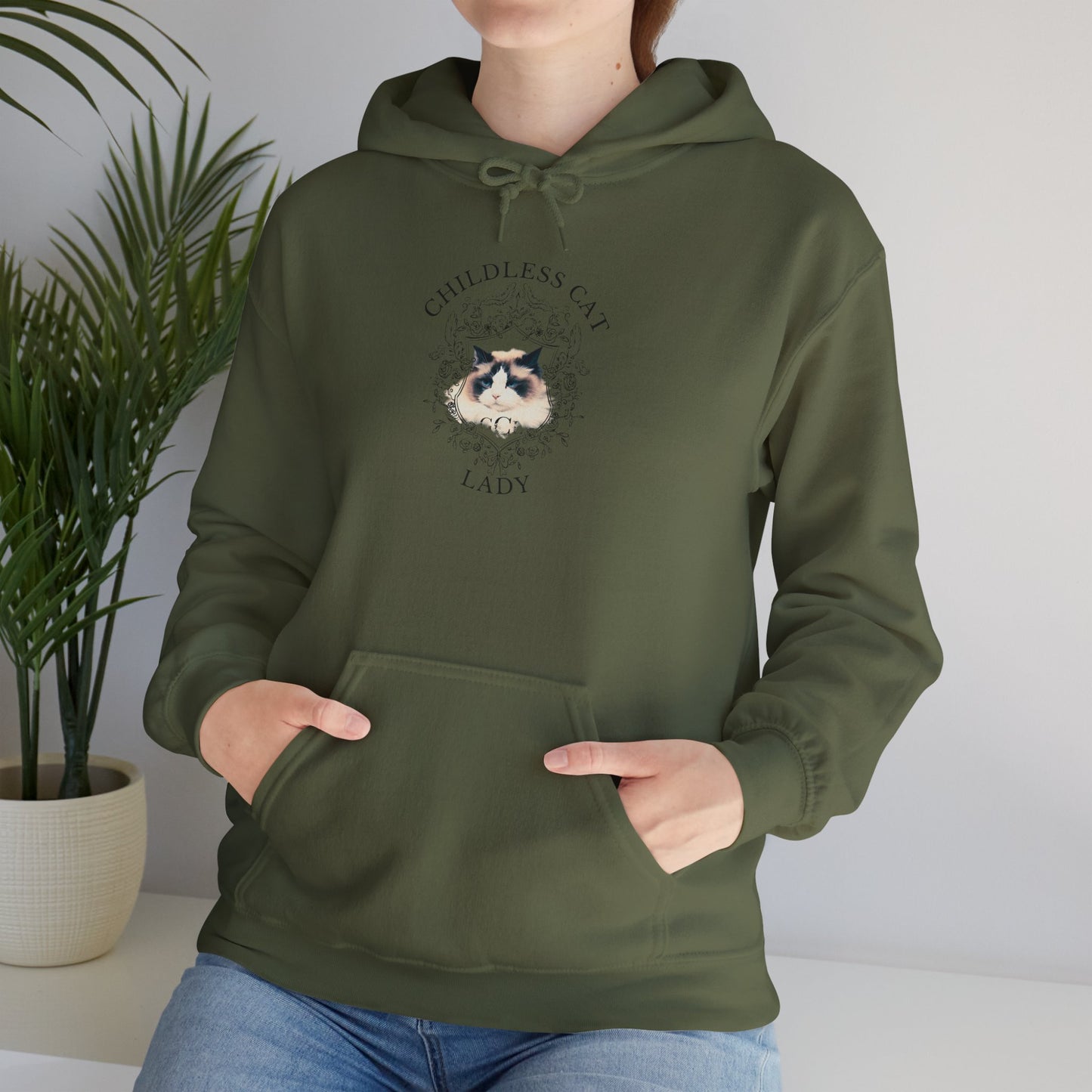 Unisex Childless Cat Lady Hoodie