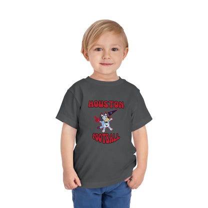 Toddler Bluey Design Houston Texans Football -Inspired T-Shirt