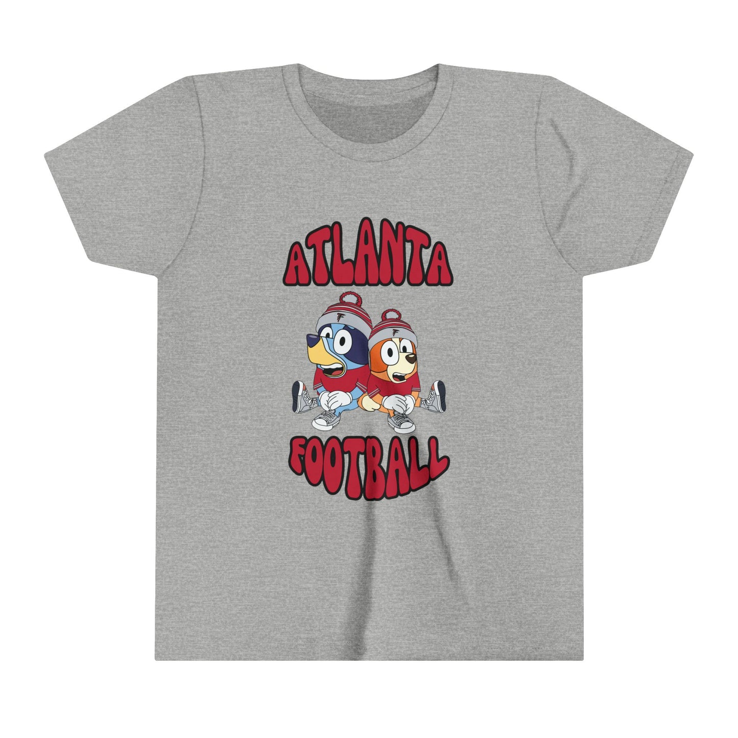 Youth Bluey & Bingo Design Falcons Football - Inspired T-Shirt