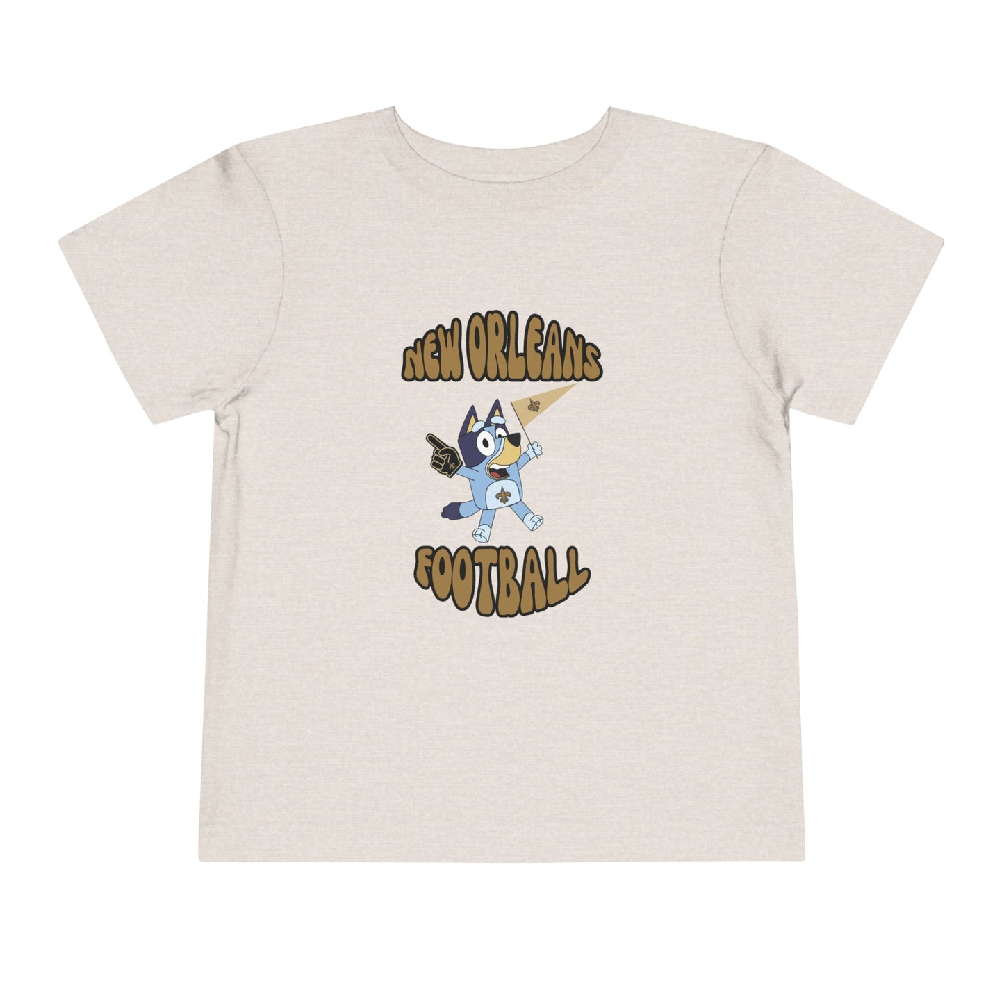 Toddler Bluey New Orleans Saints Football T-Shirt