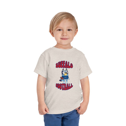 Toddler Bluey Design Buffalo Bills Football - Inspired T-Shirt