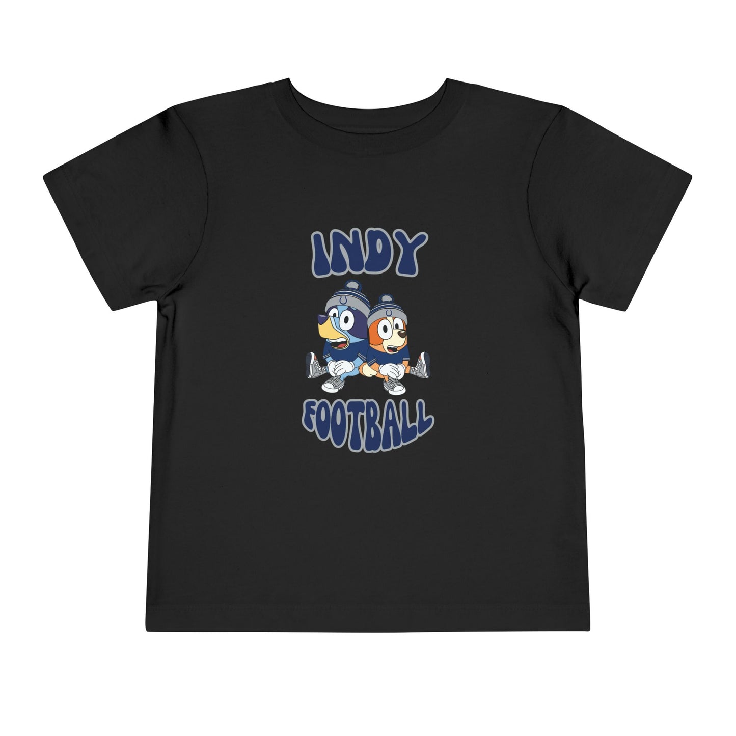 Toddler Bluey & Bingo Design Colts Football - Inspired T-Shirt