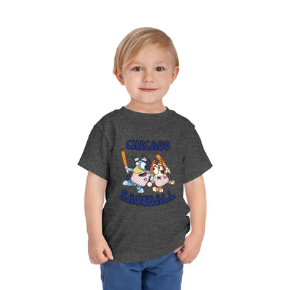 Toddler Bluey Design Chicago Cubs - Inspired T-Shirt