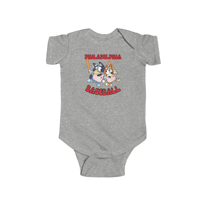 Infant Bluey Design Philadelphia Phillies - Inspired Bodysuit