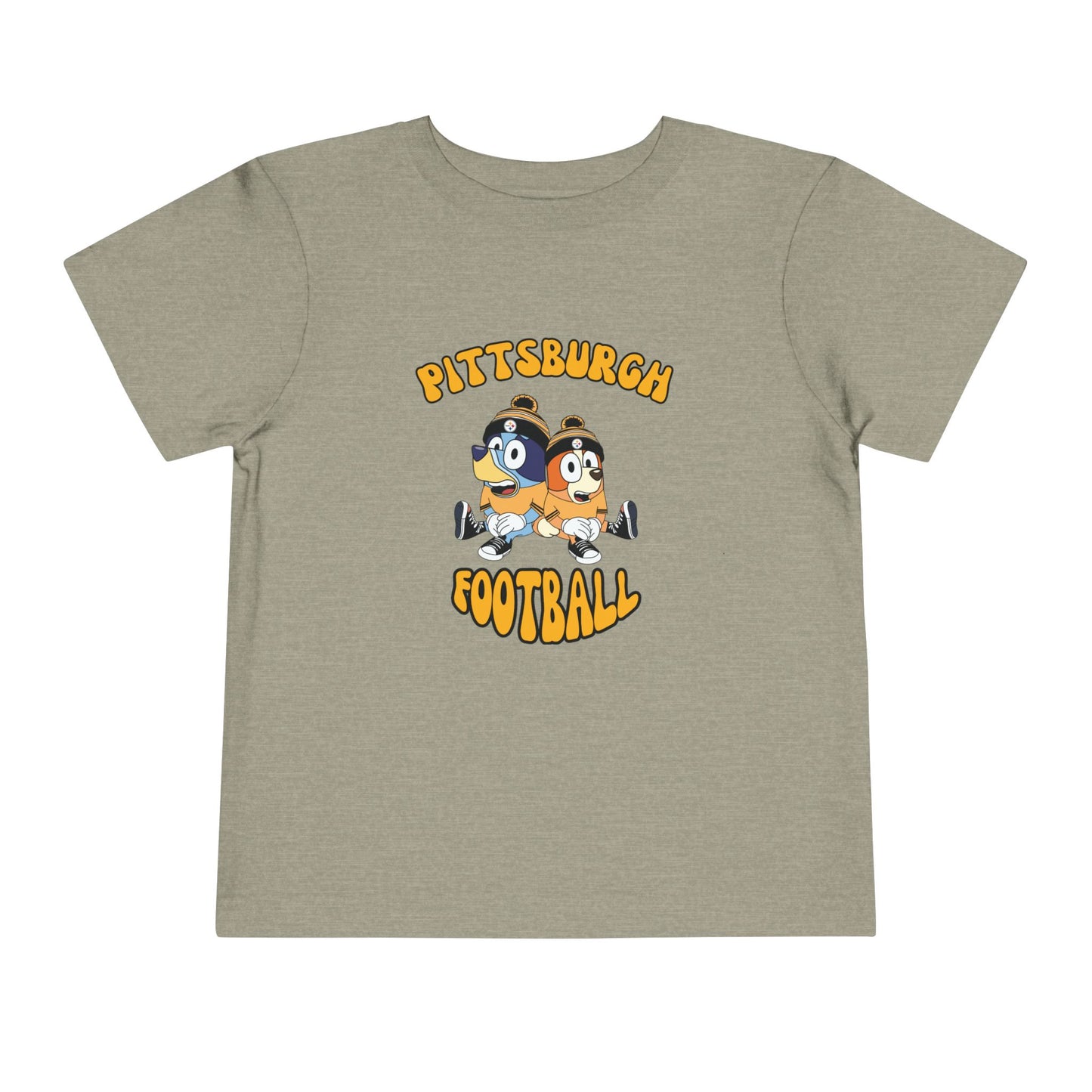 Toddler Bluey & Bingo Design Pittsburgh Steelers Football - Inspired T-Shirt