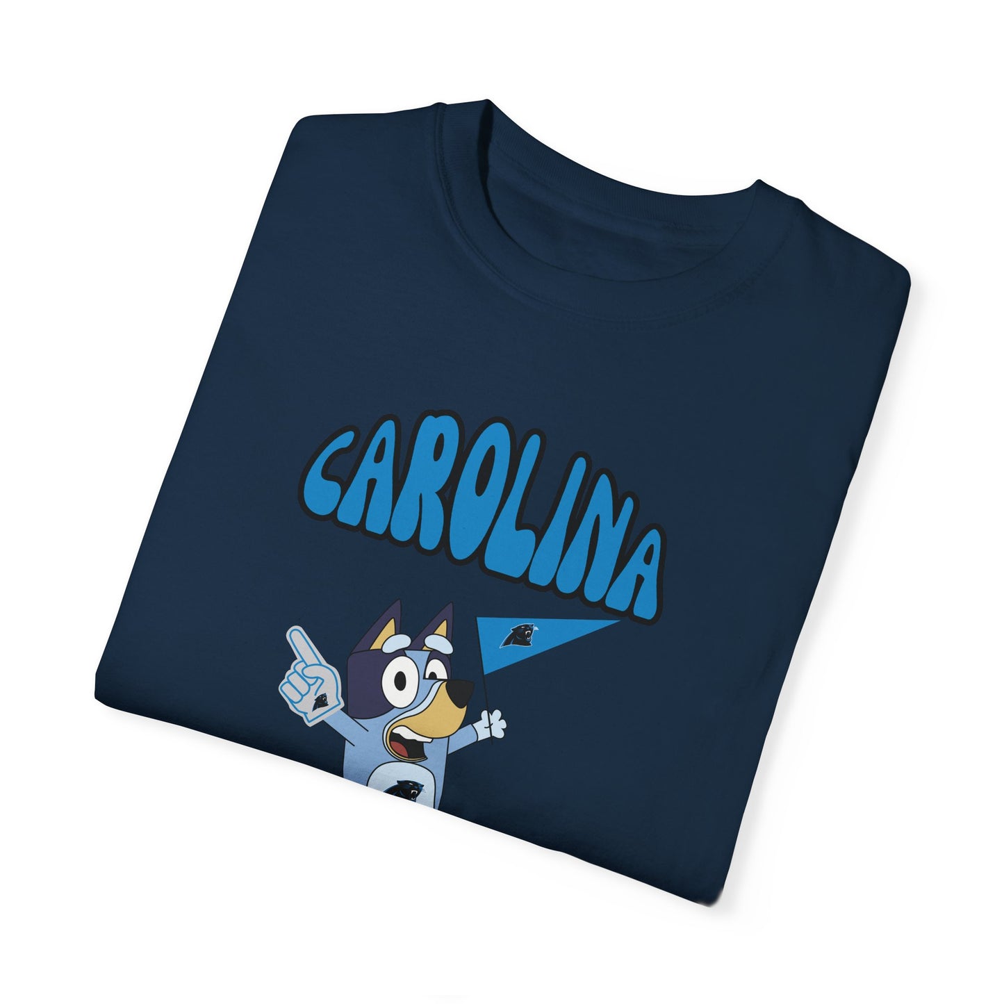 Unisex Bluey Design Carolina Panthers -Inspired T-Shirt