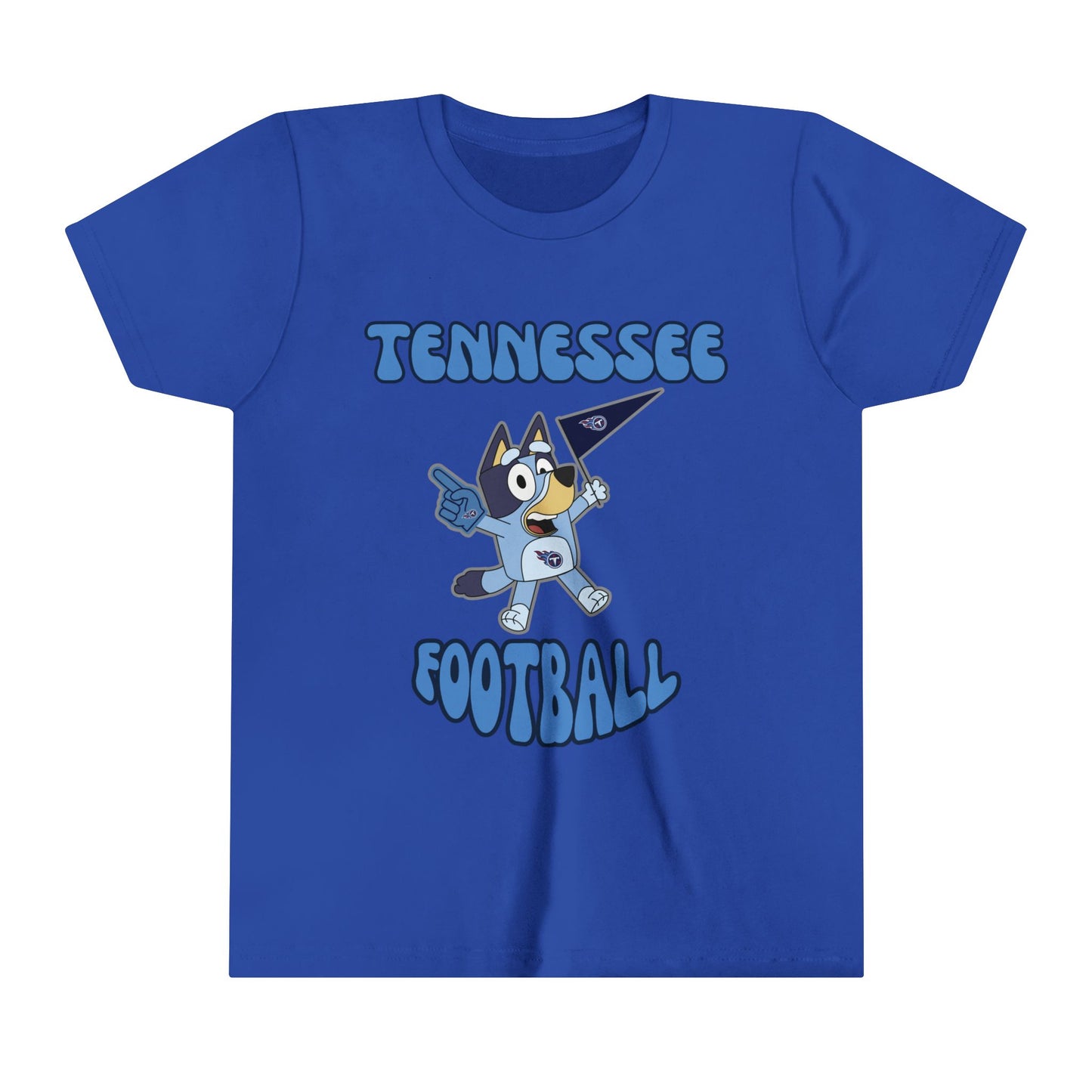 Youth Bluey Design Tennessee Titans Football -Inspired T-Shirt