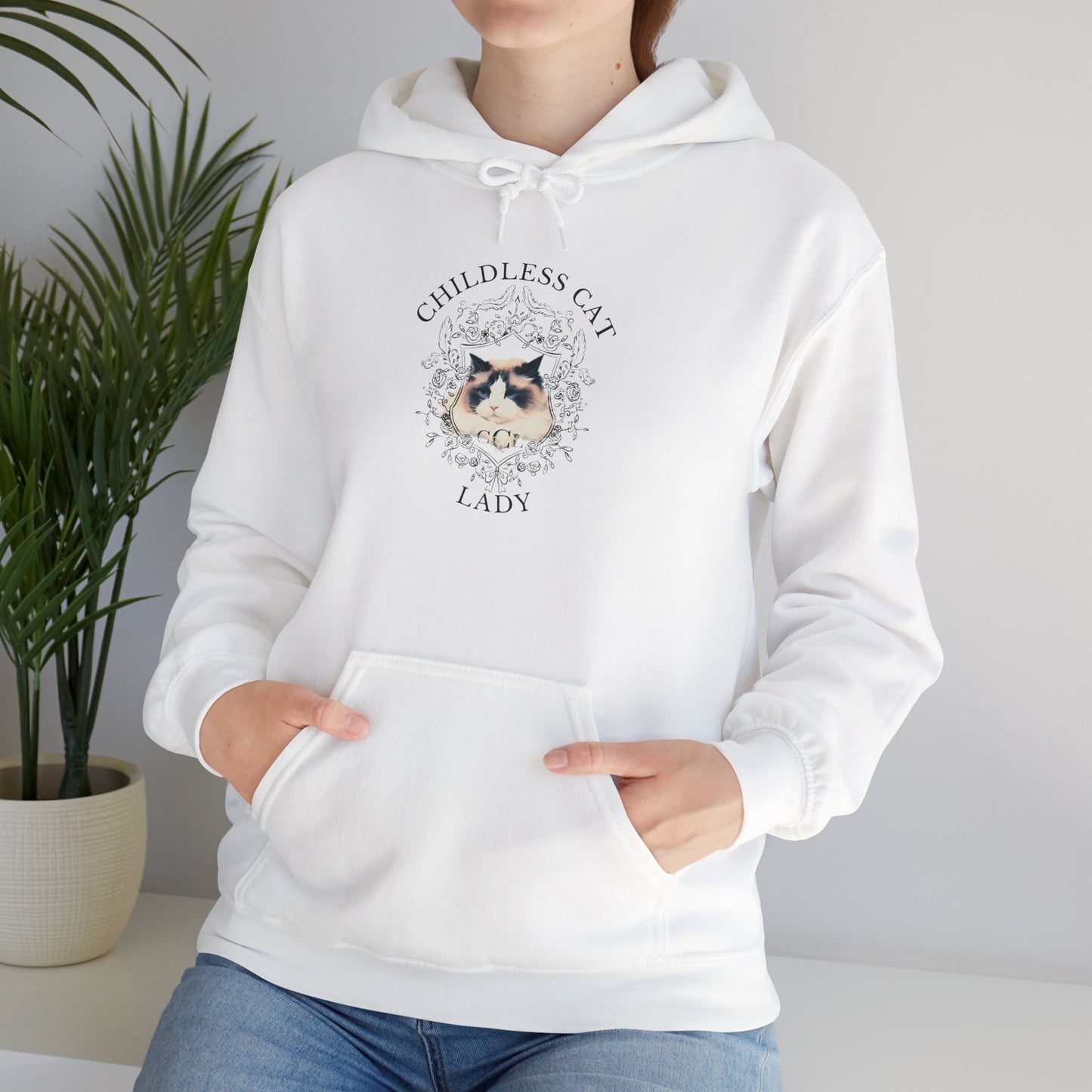 Unisex Childless Cat Lady Hoodie