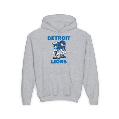 Youth Hoodie - Sonic and Knuckles Jahmyr Gibbs and David Montgomery Detroit Lions Design