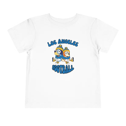 Toddler Bluey & Bingo Design Chargers Football - Inspired T-Shirt