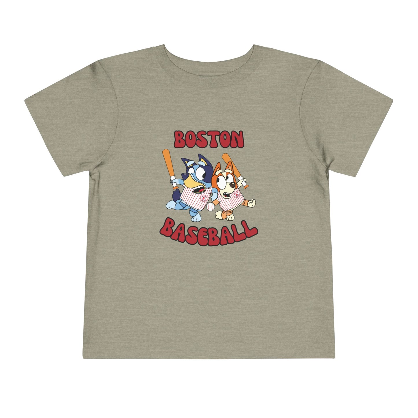 Toddler Bluey Design Boston Red Sox - Inspired T-Shirt