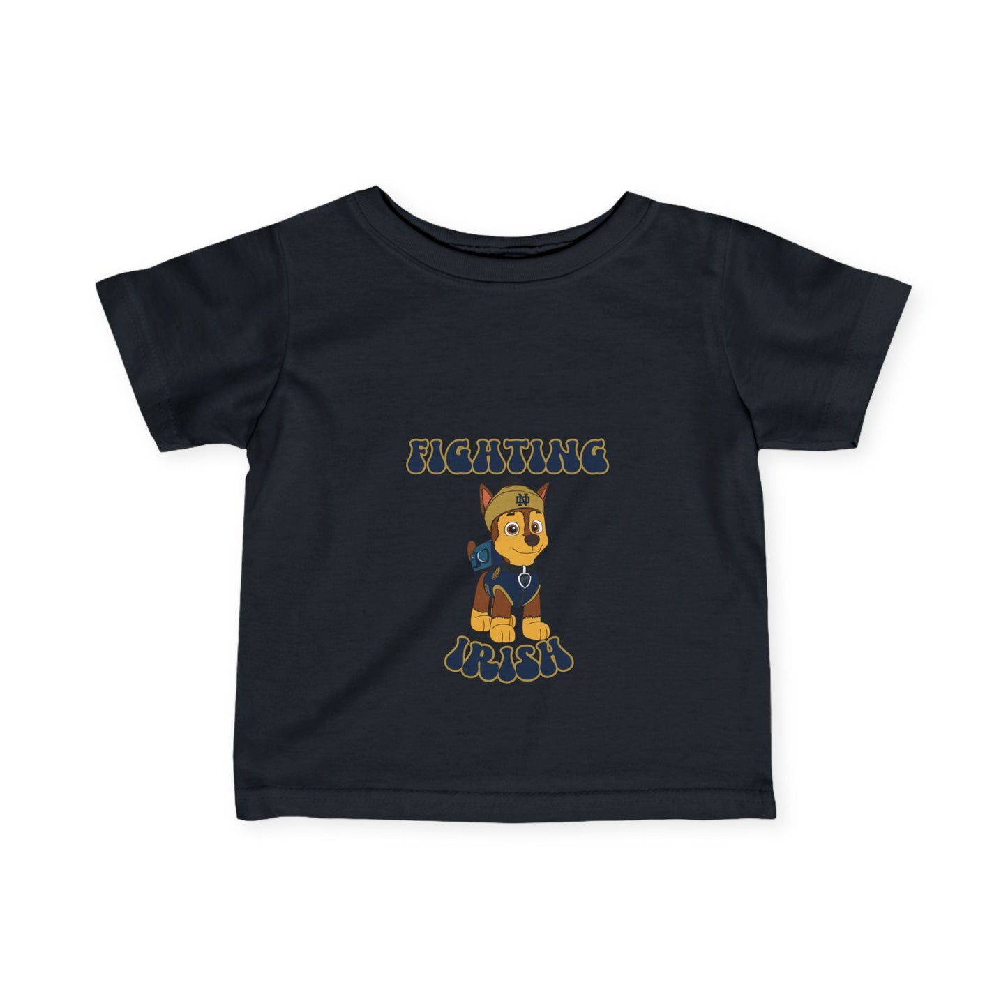 Chase Paw Patrol Fighting Irish College Football Design - Infant Tee-Shirt