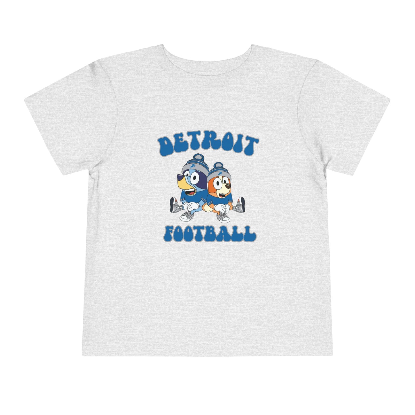 Toddler Bluey & Bingo Design Detroit Lions Football - Inspired T-Shirt