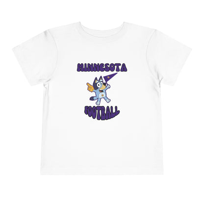 Toddler Bluey Design Minnesota Football - Inspired T-Shirt