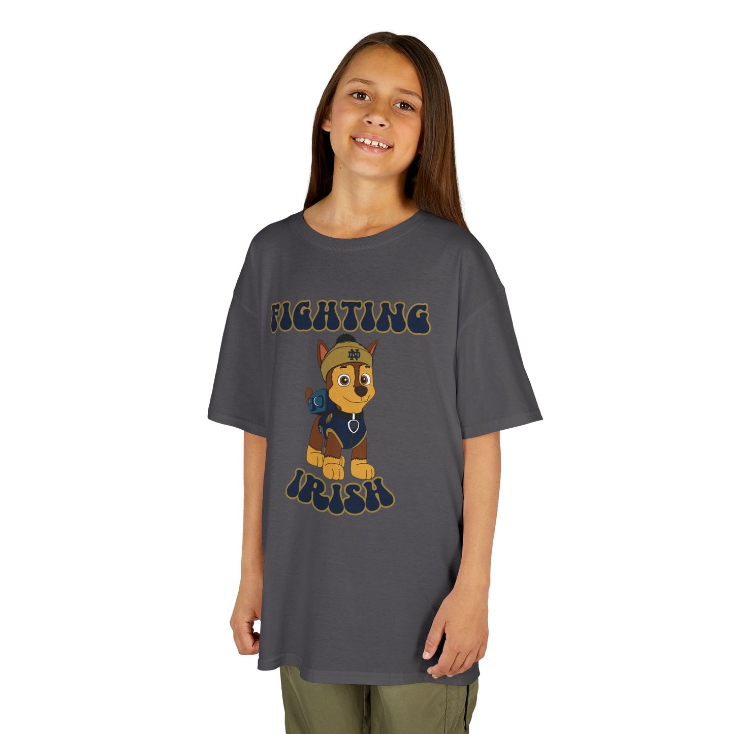 Chase Paw Patrol Fighting Irish College Football Design Youth Tee