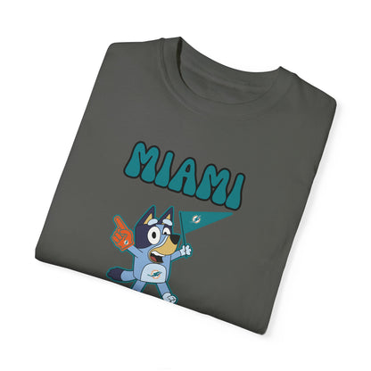 Unisex Bluey Design Miami Dolphins -Inspired T-Shirt