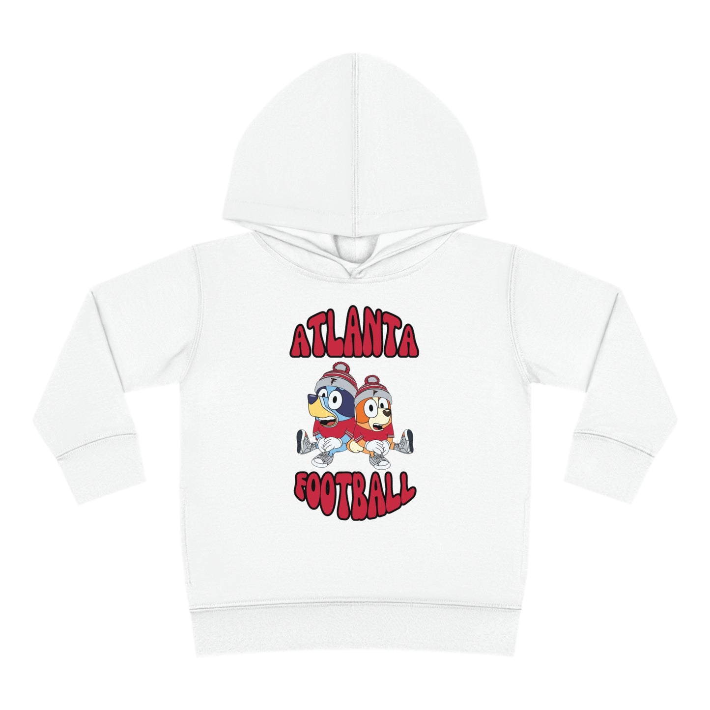 Toddler Bluey & Bingo Design Falcons Football - Inspired Pullover Fleece Hoodie