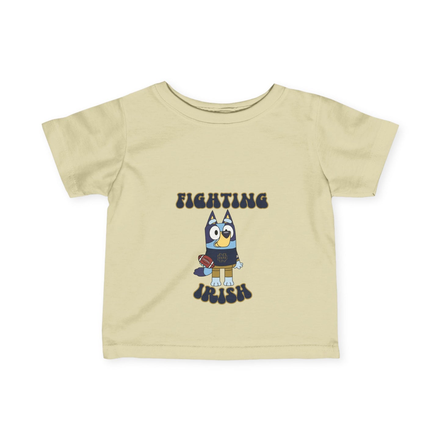 Bluey Fighting Irish Design College Football Infant Tee-Shirt