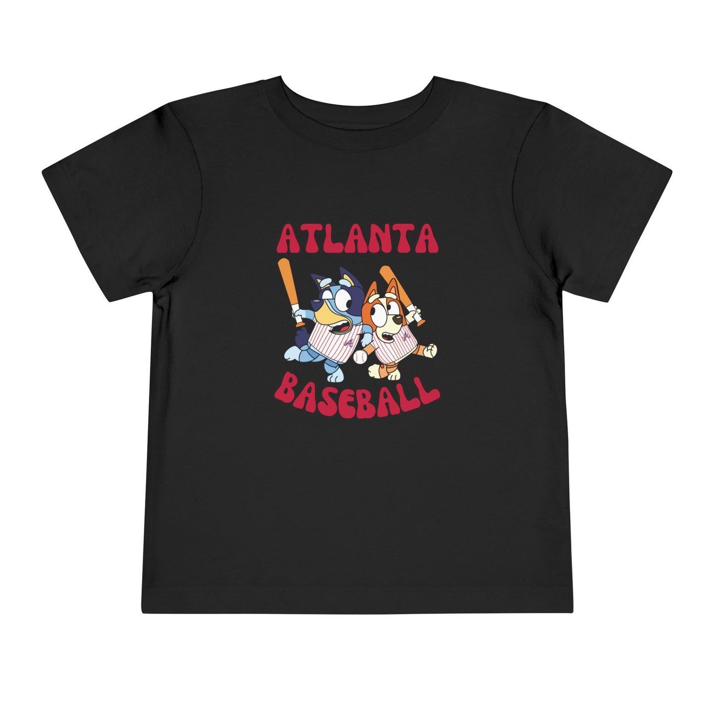 Toddler Bluey Design Atlanta Braves - Inspired T-Shirt