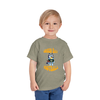 Toddler Bluey Green Bay Packers Football T-Shirt