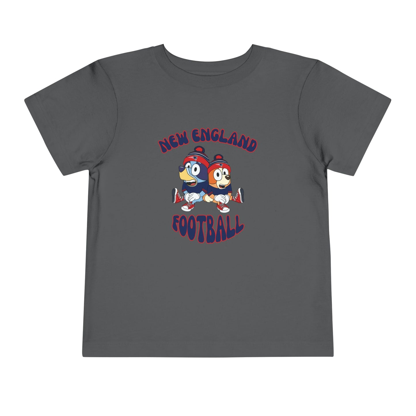 Toddler Bluey & Bingo Design Patriots Football - Inspired T-Shirt