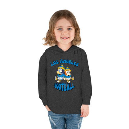 Toddler Bluey & Bingo Design Chargers Football - Inspired Pullover Fleece Hoodie