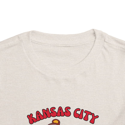 Toddler Bluey & Bingo Design Kansas City Chiefs Football - Inspired T-Shirt