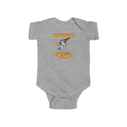 Infant Bluey Design Washington Commanders Football-Inspired Bodysuit