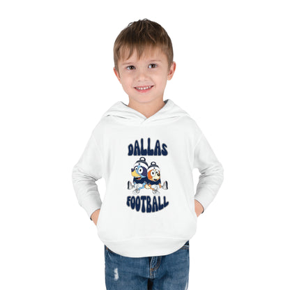 Toddler Bluey & Bingo Design Dallas Football - Inspired Pullover Fleece Hoodie