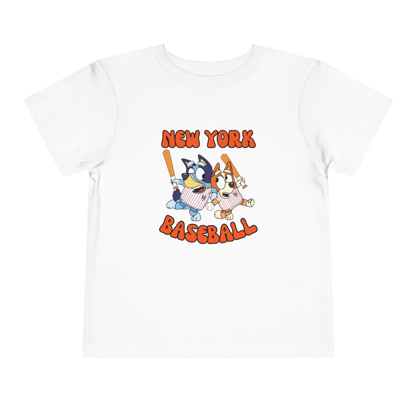 Toddler Bluey Design NY Mets - Inspired T-Shirt