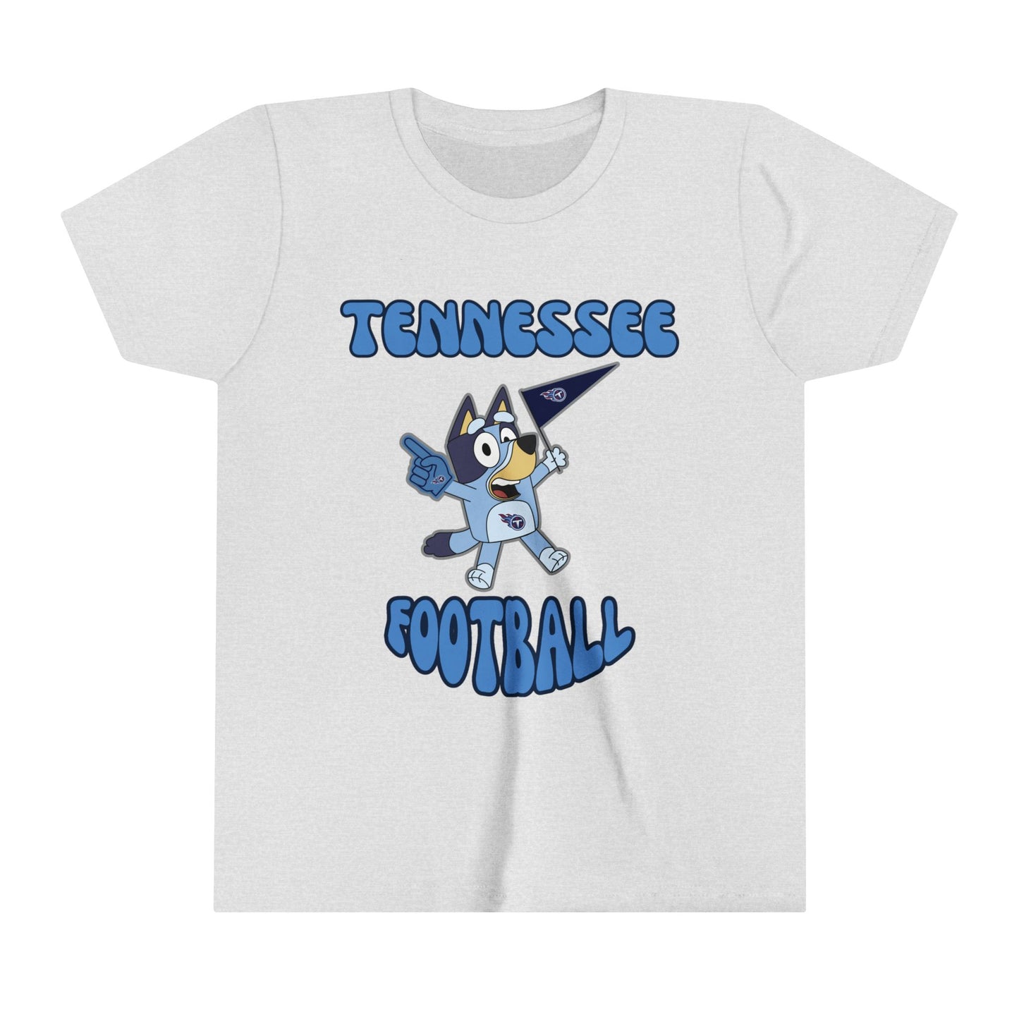 Youth Bluey Design Tennessee Titans Football -Inspired T-Shirt