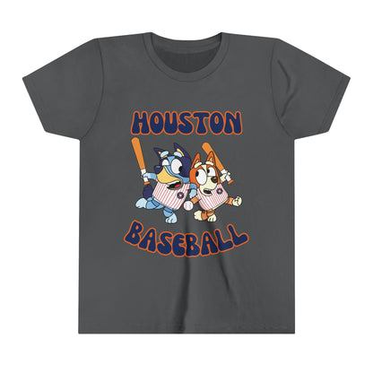 Youth Bluey Design Houston Baseball - Inspired T-Shirt