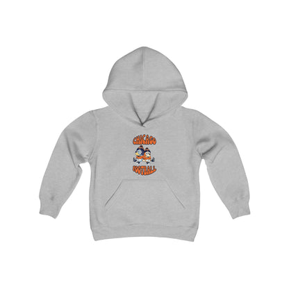 Youth Bluey & Bingo Design Bears Football - Inspired Heavy Blend Hooded Sweatshirt