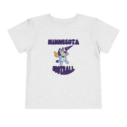 Toddler Bluey Design Minnesota Football - Inspired T-Shirt