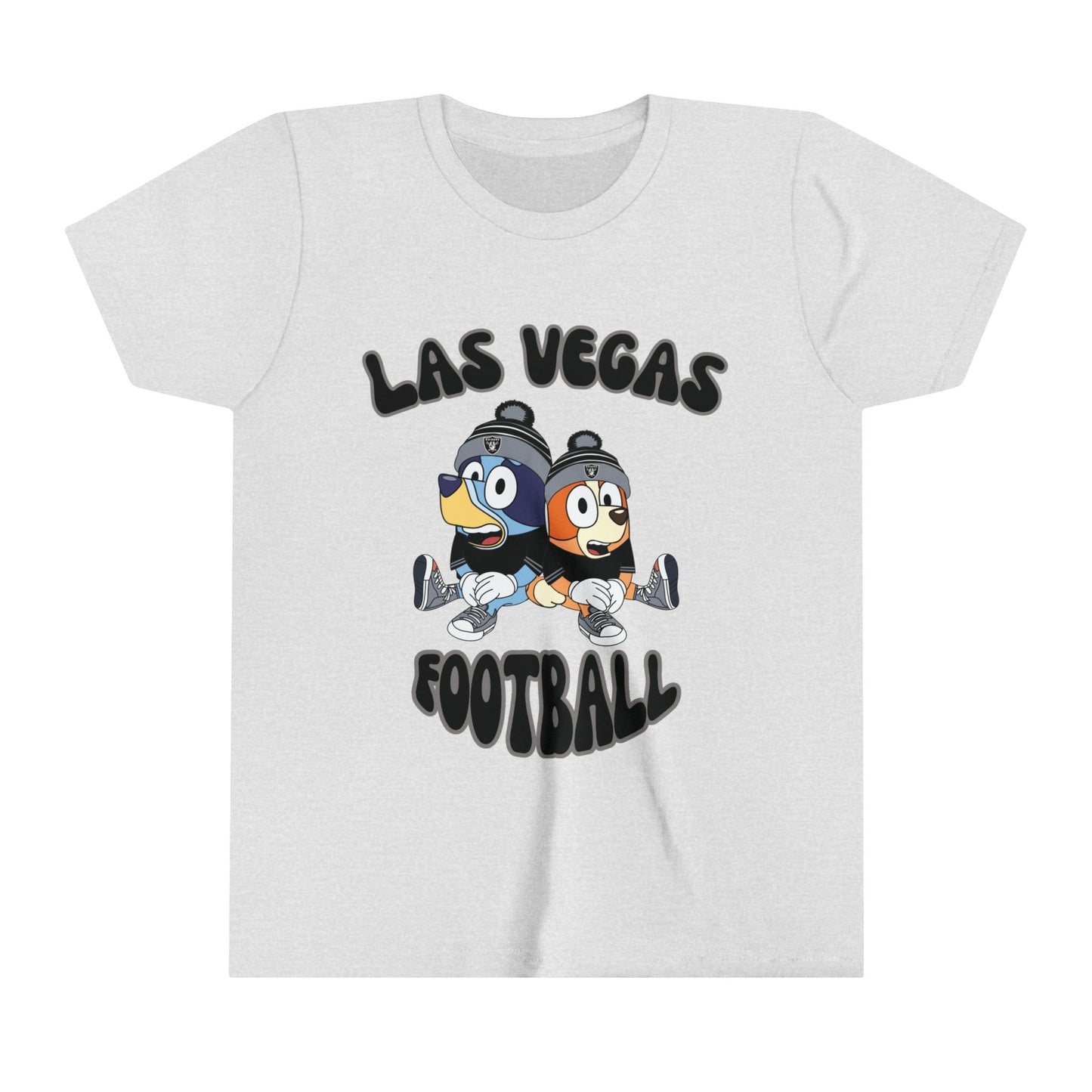 Youth Bluey & Bingo Design Raiders Football - Inspired T-Shirt