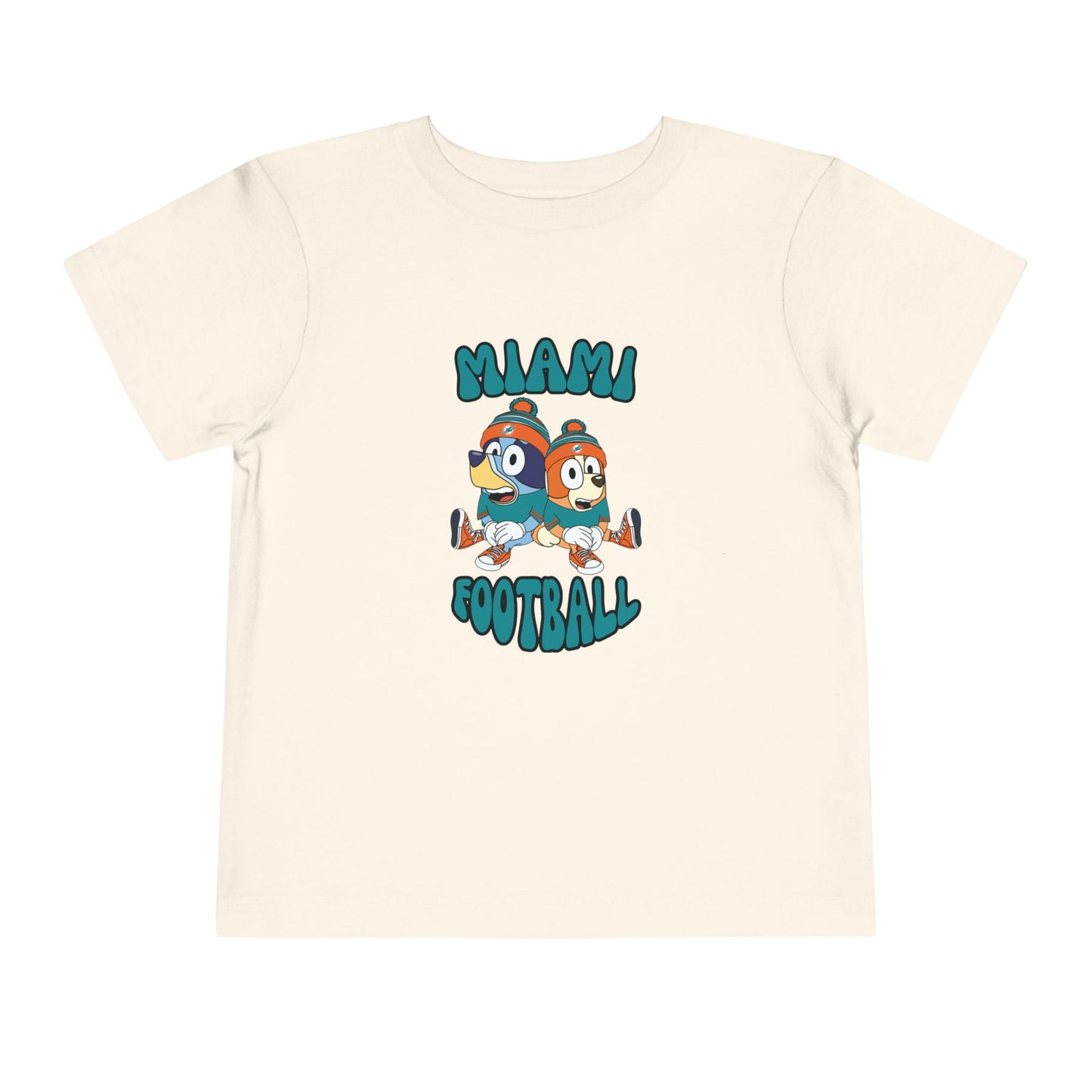 Toddler Bluey & Bingo Design Dolphins Football - Inspired T-Shirt