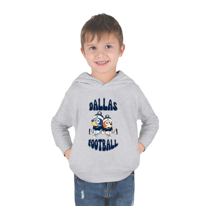 Toddler Bluey & Bingo Design Dallas Football - Inspired Pullover Fleece Hoodie