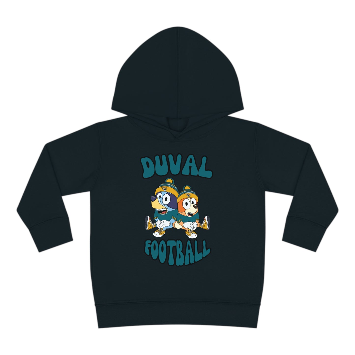 Toddler Bluey & Bingo Design Jaguars Football - Inspired Pullover Fleece Hoodie