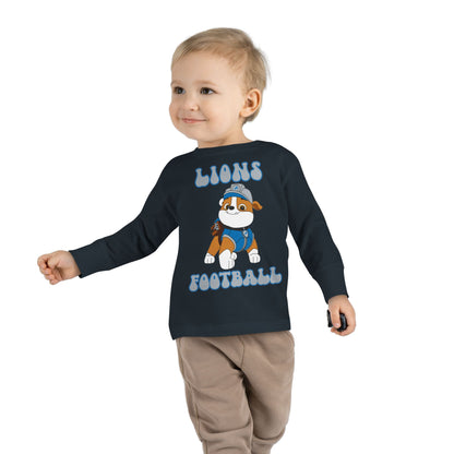 Rubble Paw Patrol Lions Football Toddler Long Sleeve Tee