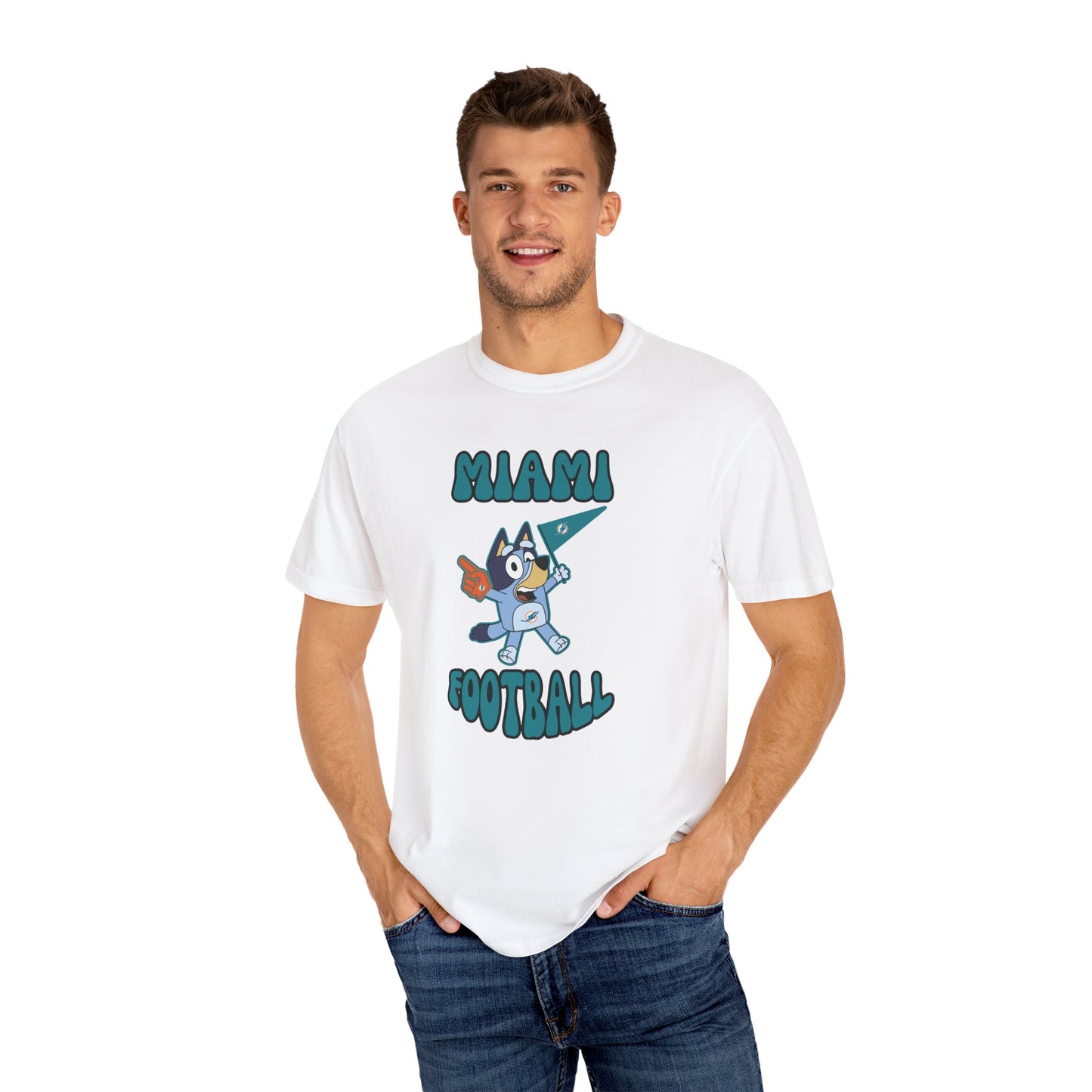 Unisex Bluey Design Miami Dolphins -Inspired T-Shirt