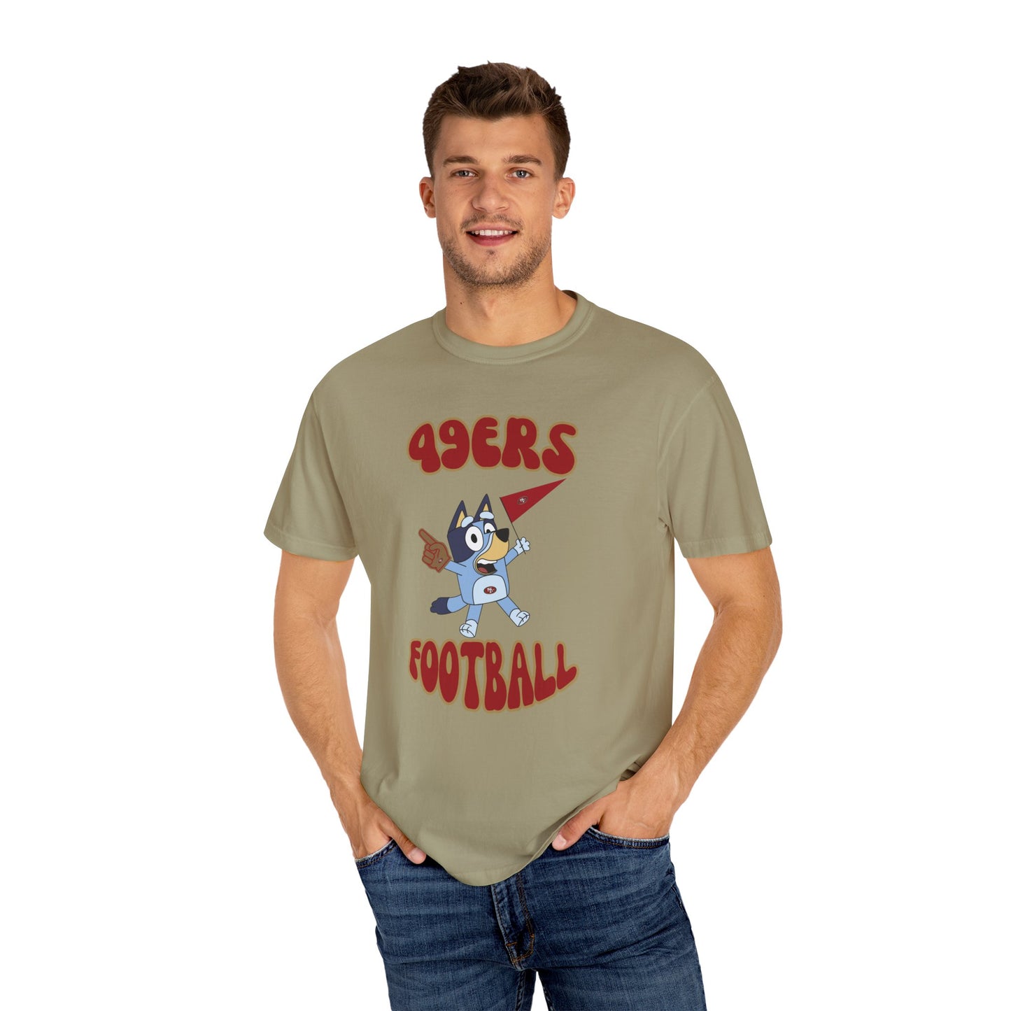 Unisex Bluey Design 49ERs Football-Inspired T-Shirt