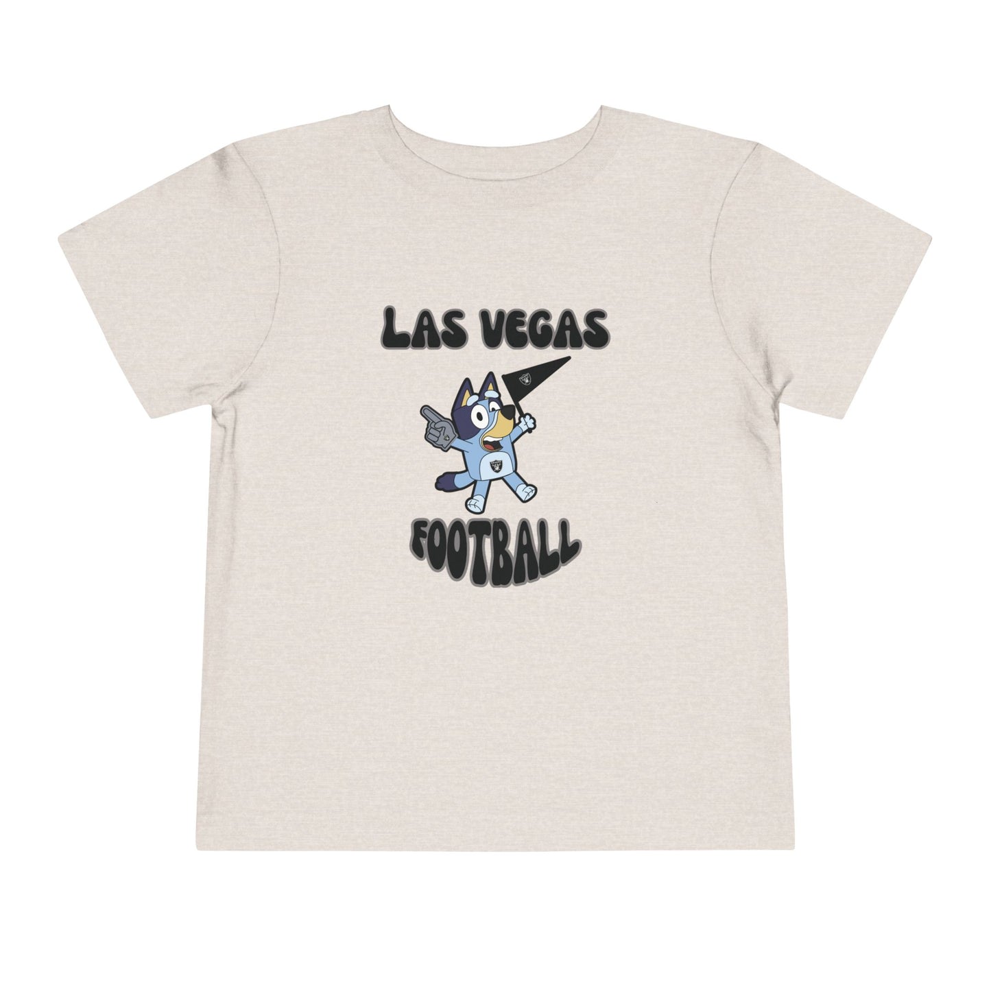 Toddler Bluey Design Las Vegas Raiders Football -Inspired T-Shirt