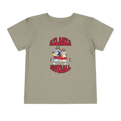 Toddler Bluey & Bingo Design Falcons Football - Inspired T-Shirt