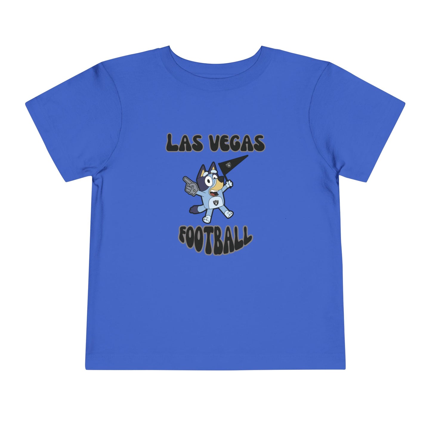 Toddler Bluey Design Las Vegas Raiders Football -Inspired T-Shirt