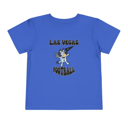 Toddler Bluey Design Las Vegas Raiders Football -Inspired T-Shirt