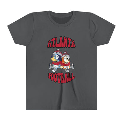 Youth Bluey & Bingo Design Falcons Football - Inspired T-Shirt