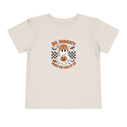 Toddler Halloween  No Diggity Bout To Bag It T-Shirt