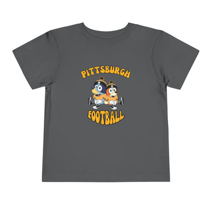 Toddler Bluey & Bingo Design Pittsburgh Steelers Football - Inspired T-Shirt